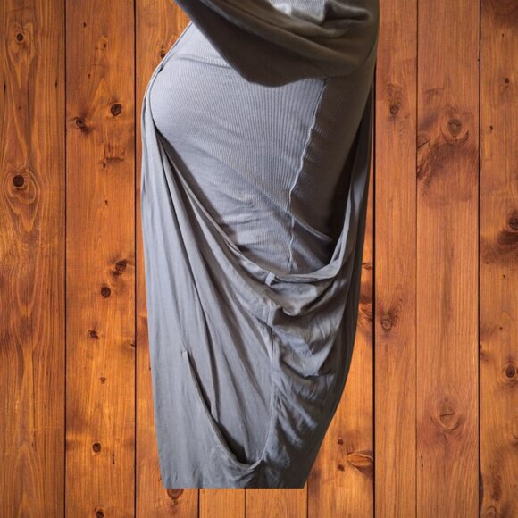 Wilfred Aritzia Women's Small Long Sleeve Tan Dress Slouchy Pockets Scoop Neck - Picture 5 of 10